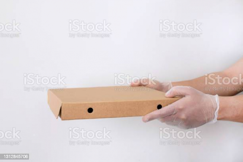Caixa de Papelão de Pizza Encomendar Guaxupé; - Caixa Retangular de Papelão