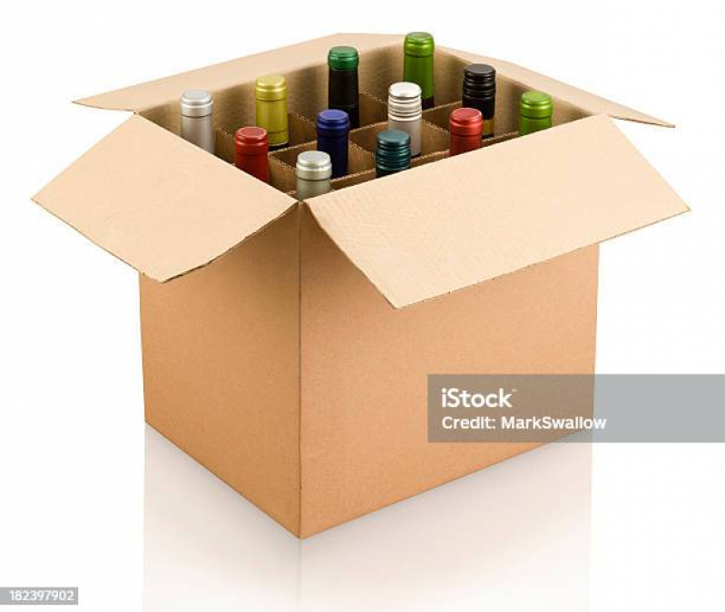 Caixa de Papelão para 6 Garrafas Valinhos - Caixa de Papelão para Garrafa de Vinho
