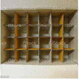 caixa com divisórias de papelão preço Cabreúva