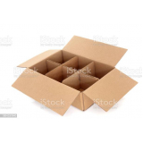 caixa de papelão com divisória para taças valor Itajubá;