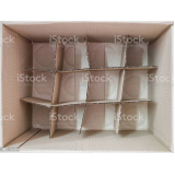 fabricante de caixa de papelão com divisória para copos Caxambu;